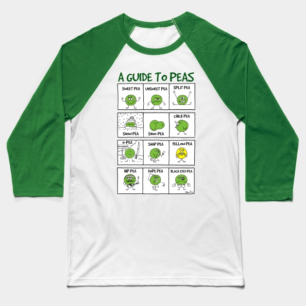 A Guide to Peas Baseball T-Shirt by BillBeard